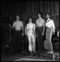 Photograph: [Singing Group Performing at Johnny Morrison's Hay Barn]