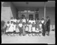 Thumbnail image of item number 1 in: '[Students in Front of School]'.