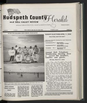 Primary view of object titled 'Hudspeth County Herald and Dell Valley Review (Dell City, Tex.), Vol. 43, No. 30, Ed. 1 Friday, March 31, 2000'.