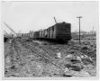 Photograph: [Damaged train cars after the 1947 Texas City Disaster]