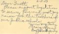 Letter: [Letter from Craig Lynn to Truett Latimer, February 5, 1953]