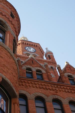 Primary view of object titled '1892 Dallas County Courthouse Upper North Entrance'.