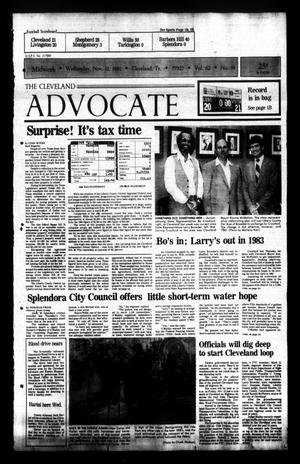 Primary view of object titled 'The Cleveland Advocate (Cleveland, Tex.), Vol. 62, No. 91, Ed. 1 Wednesday, November 11, 1981'.