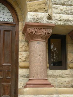 Primary view of object titled '1896 Denton County Courthouse Short Column Detail'.