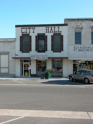 Primary view of object titled 'Burnet City Hall and Mall'.