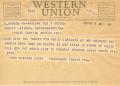 Letter: [Telegram from Mrs. Clayton Lusby, February 9, 1953]