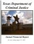 Report: Texas Department of Criminal Justice Annual Financial Report: 2018