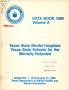 Report: Data Book 1980, Volume A: Texas State Mental Hospital and Texas State…