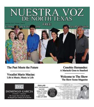 Primary view of object titled 'Nuestra Voz De North Texas (Fort Worth, Tex.), Vol. 1, No. 8, Ed. 1, June/July 2014'.