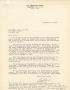 Letter: [Letter from Bo Byers to Truett Latimer, November 21, 1954]