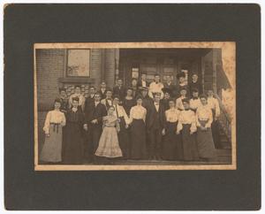 Primary view of object titled '[Unknown Group of Young Women and Men]'.