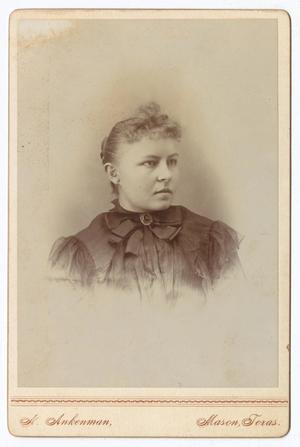 Primary view of object titled '[Portrait of an Young Woman With Large Bow Collar]'.