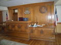 Photograph: [Judge's Bench in Courtroom]