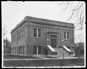 Primary view of object titled '[Front View of Carnegie Building]'.