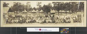 Primary view of object titled '[Group photograph for CCC camp members]'.