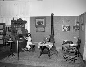 Primary view of object titled '[Parlor Display at the Deaf Smith County Museum]'.