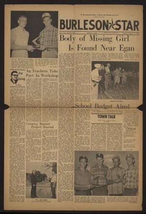 Primary view of object titled 'Burleson Star (Burleson, Tex.), Vol. 1, No. 40, Ed. 1 Thursday, August 11, 1966'.