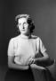 Photograph: [Portrait of Doris in a top with a folded collar #1]