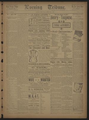 Primary view of object titled 'Evening Tribune. (Galveston, Tex.), Vol. 10, No. 185, Ed. 1 Tuesday, June 3, 1890'.
