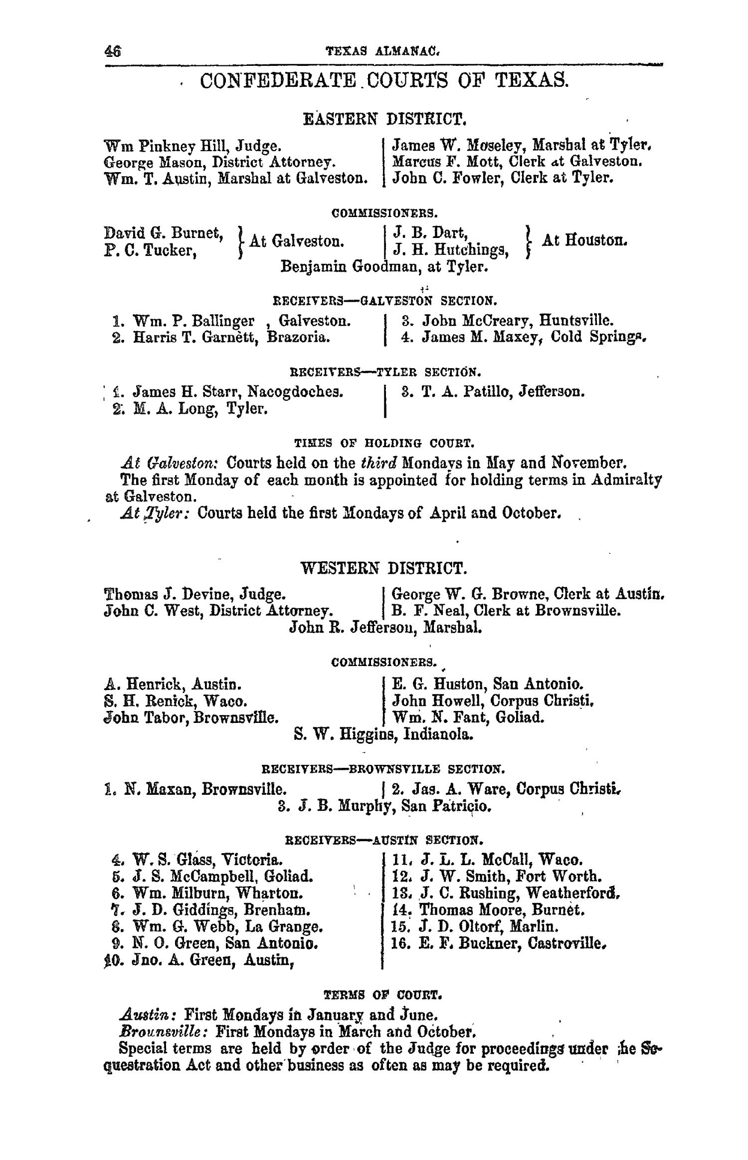 The Texas Almanac for 1863
                                                
                                                    46
                                                