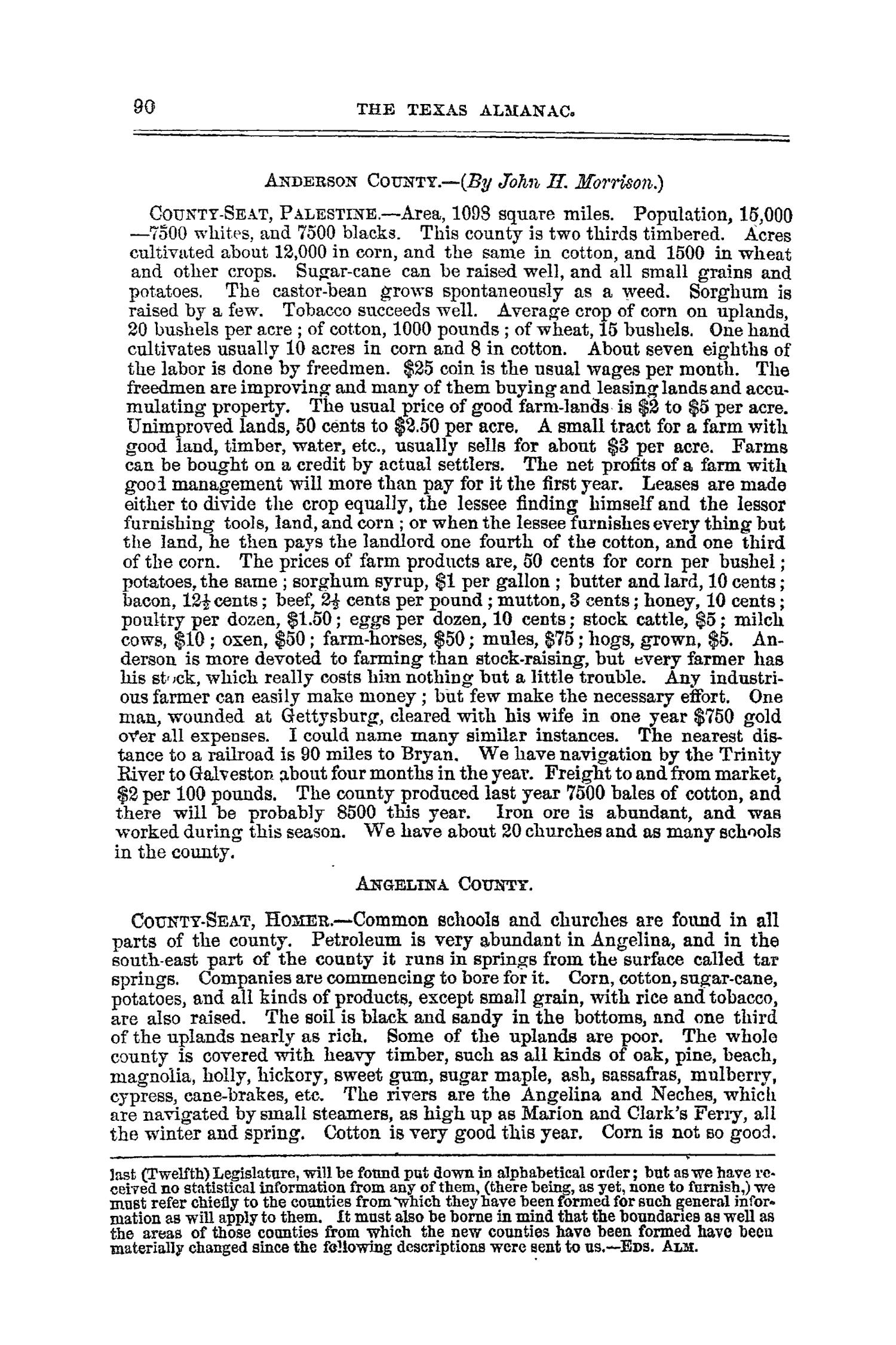 The Texas Almanac for 1871, and Emigrant's Guide to Texas.
                                                
                                                    90
                                                