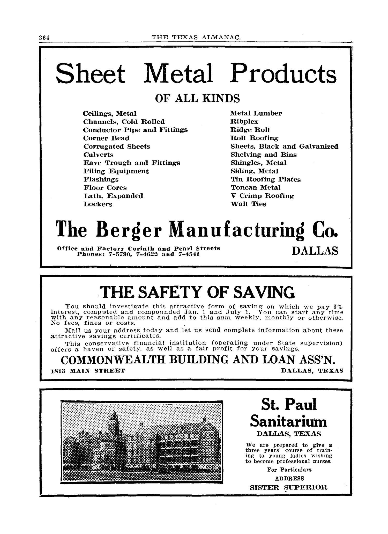 1927 The Texas Almanac and State Industrial Guide
                                                
                                                    364
                                                