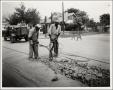 Thumbnail image of item number 1 in: 'Removing Street Car Tracks on East 1st'.
