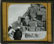 Primary view of Glass Slide of Men Climbing Cheops (Giza, Egypt)