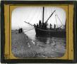 Primary view of Glass Slide of Arab Fishing Trawler by the Beach on the Dead Sea (Israel)