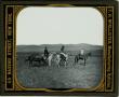 Photograph: Glass Slide of Three Men on Horseback crossing Plain of     Esdraelon…