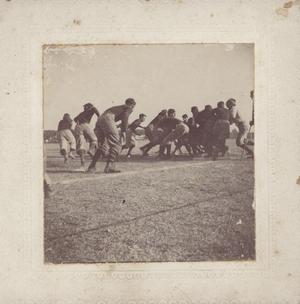 Primary view of object titled '[Impact at uknown game at Clark Field]'.