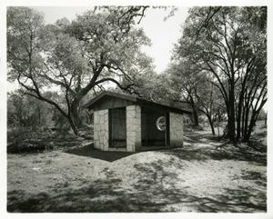 Primary view of object titled '[Hut at the Municipal] Golf Course'.