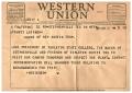 Letter: [Telegram to Truett Latimer, March 10, 1955]