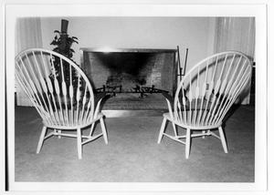Primary view of object titled 'Peacock Chairs at the Denton Public Library'.