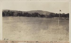 Primary view of object titled '[Municipal Golf Course green number fourteen]'.