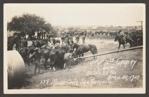 Primary view of object titled '[Cavalry Men with Horses]'.