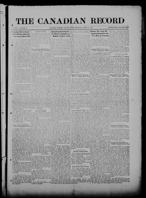 Primary view of object titled 'The Canadian Record (Canadian, Tex.), Vol. 27, No. 24, Ed. 1  Thursday, March 18, 1920'.