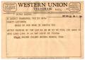 Primary view of [Telegram from Nolan Palmer, April 24, 1957]