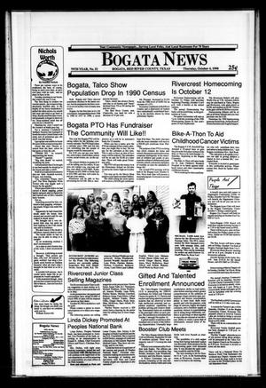 Primary view of object titled 'Bogata News (Bogata, Tex.), Vol. 79, No. 51, Ed. 1 Thursday, October 4, 1990'.