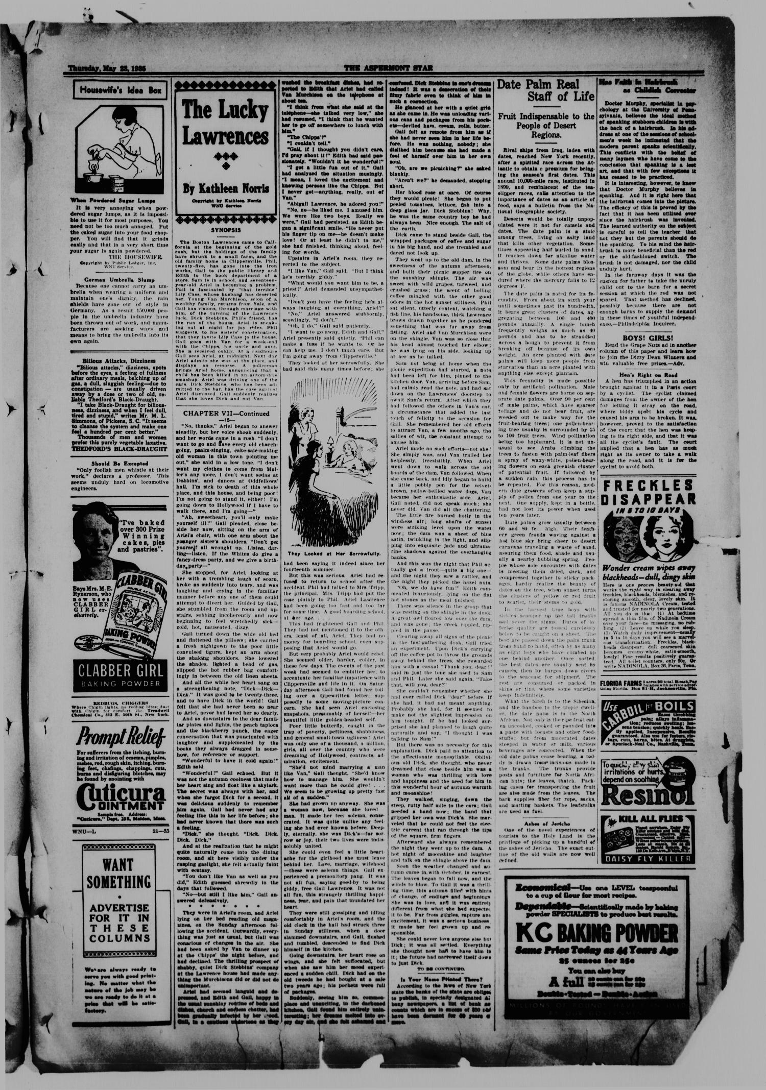 The Aspermont Star (Aspermont, Tex.), Vol. 37, No. 45, Ed. 1  Thursday, May 23, 1935
                                                
                                                    [Sequence #]: 3 of 8
                                                