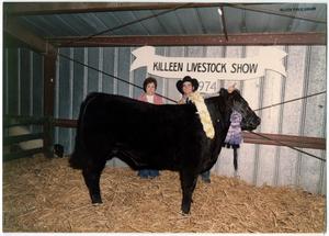 Primary view of object titled '[Killeen Live Stock Show, Blue Ribbon Winner]'.