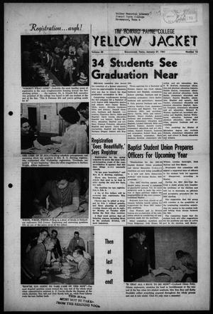 Primary view of object titled 'The Howard Payne College Yellow Jacket (Brownwood, Tex.), Vol. 48, No. 16, Ed. 1  Friday, January 27, 1961'.