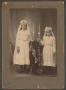 Photograph: [Photograph of Two Young Girls at Confirmation]