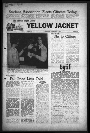 Primary view of object titled 'The Howard Payne College Yellow Jacket (Brownwood, Tex.), Vol. 58, No. 21, Ed. 1  Friday, March 5, 1971'.