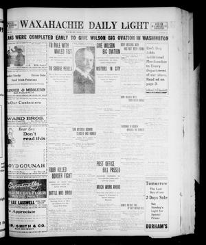 Primary view of object titled 'Waxahachie Daily Light (Waxahachie, Tex.), Vol. 20, No. 294, Ed. 1 Monday, March 3, 1913'.