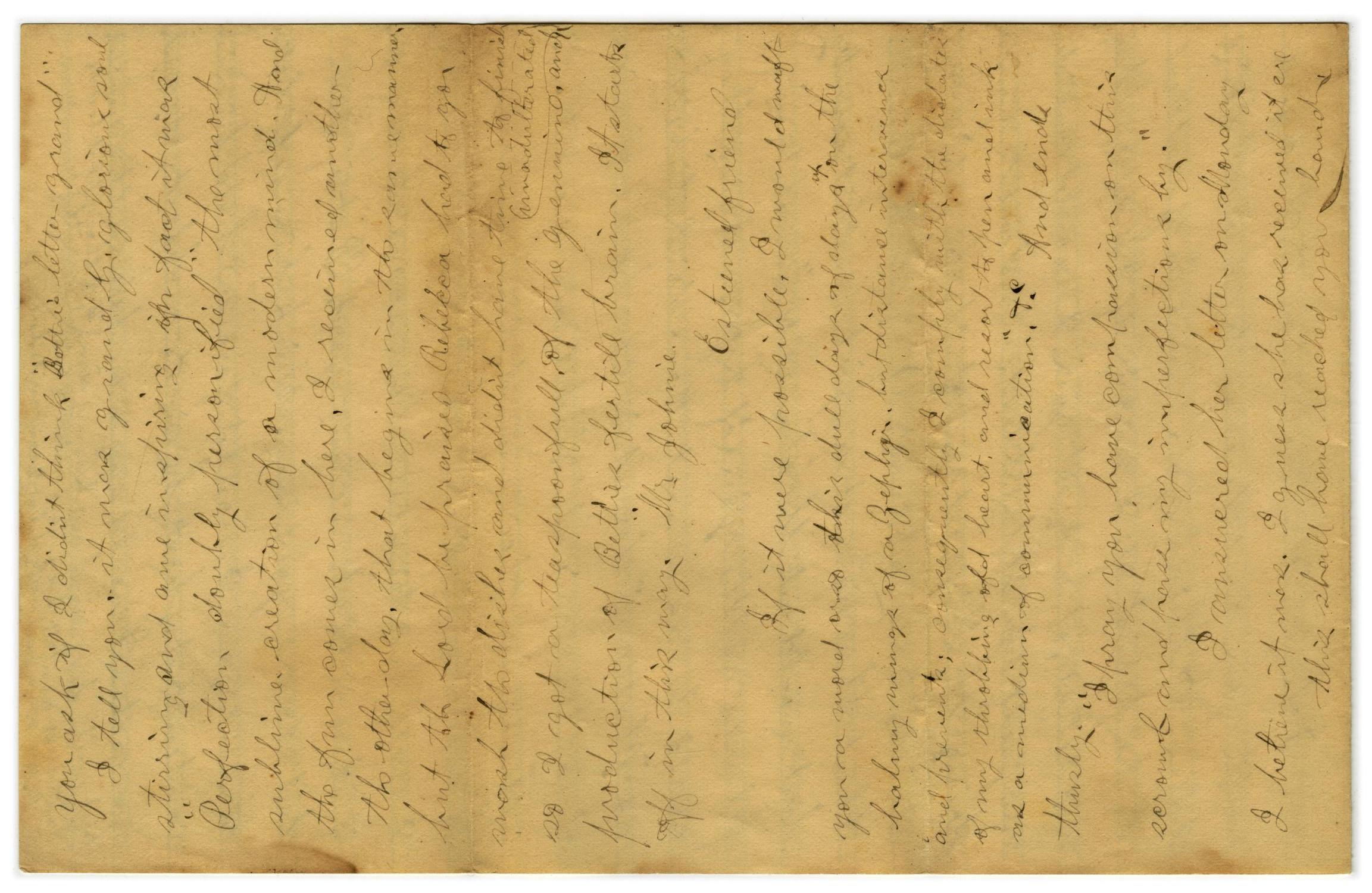 [Letter from John C. Brewer to Emma Davis, March 9, 1879]
                                                
                                                    [Sequence #]: 3 of 6
                                                