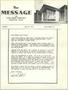 Journal/Magazine/Newsletter: The Message, Volume 1, Number 12, June 1972