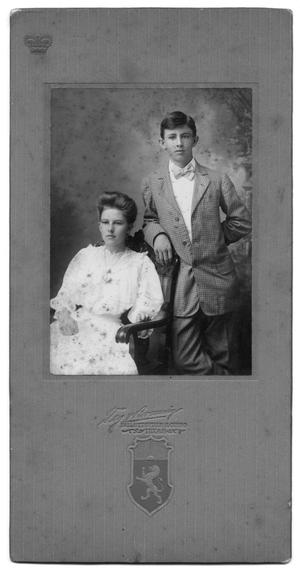 Primary view of object titled '[Portrait of Lillie Braunig Ahrens and Victor Braunig]'.