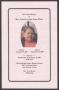 Pamphlet: [Funeral Program for Mrs. Cynthia Lorine Stone White, September 16, 2…