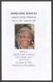 Primary view of [Funeral Program for Allegra Catherine Whitehead, September 8, 2017]